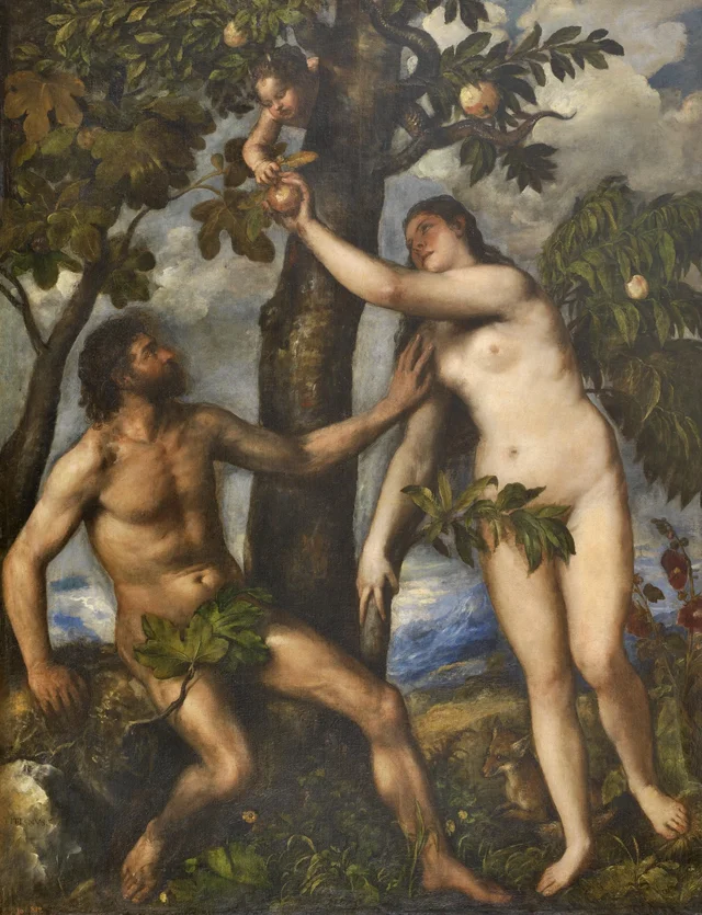 La caída del hombre, Tiziano
