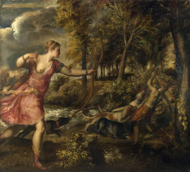The Death of Actaeon, Titien