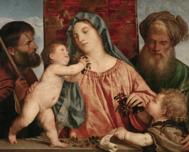 La Virgen de las cerezas, Tiziano