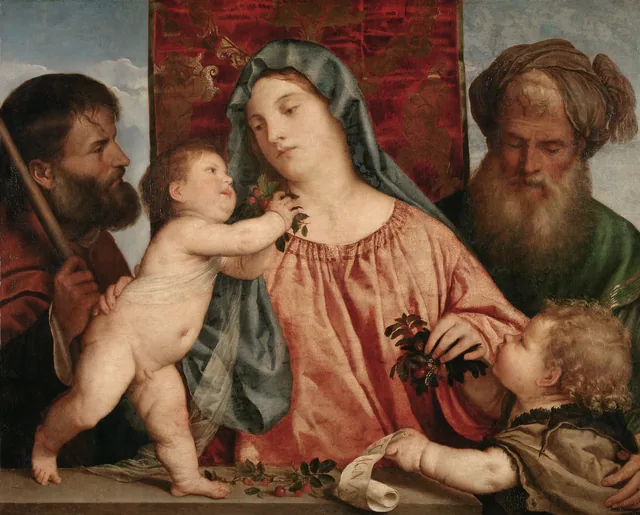 La Vierge aux cerises, Titien