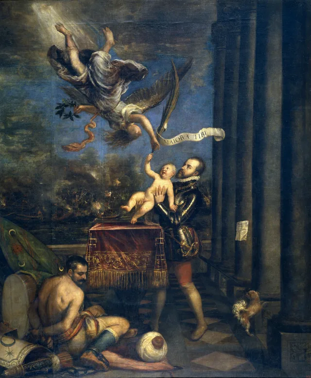 Philip II offering the Infante don Fernando to the Heavens, Titien