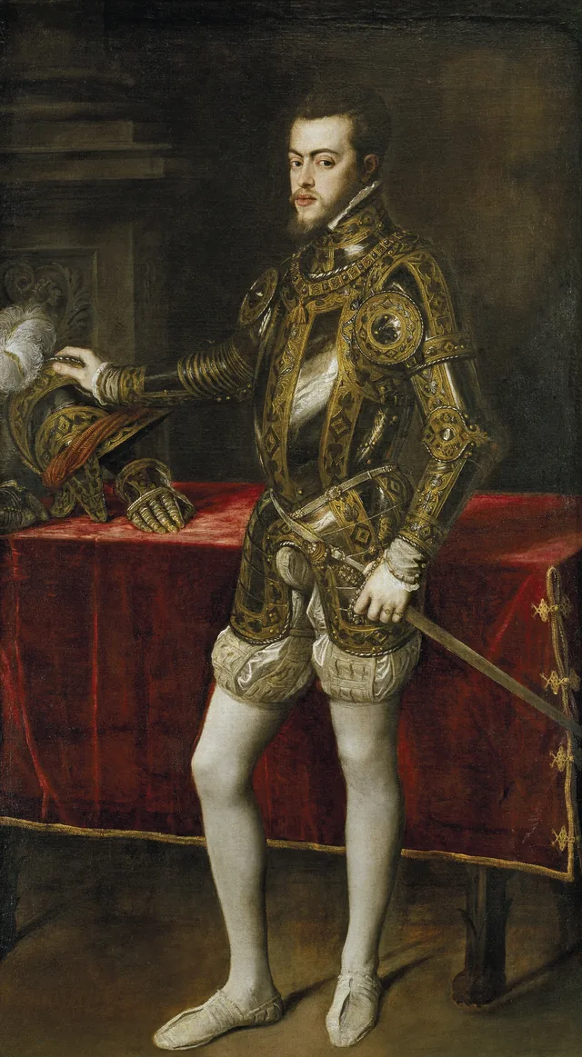 Philip II in Armour, Titien
