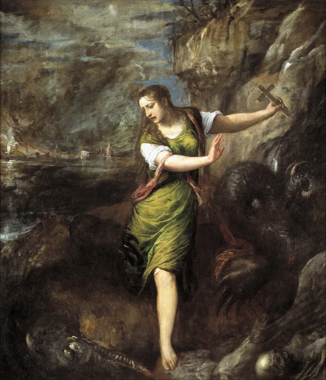 Saint Margaret and the Dragon, Titien