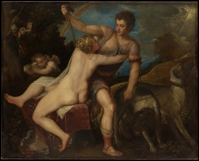 Venus and Adonis, Titien