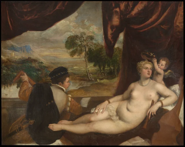 Venus and the Lute Player, Titien
