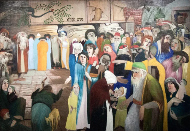 Na entrada do Muro das Lamentações em Jerusalém, Tivadar Csontváry Kosztka