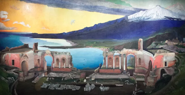 Ruínas do teatro grego de Taormina, Tivadar Csontváry Kosztka