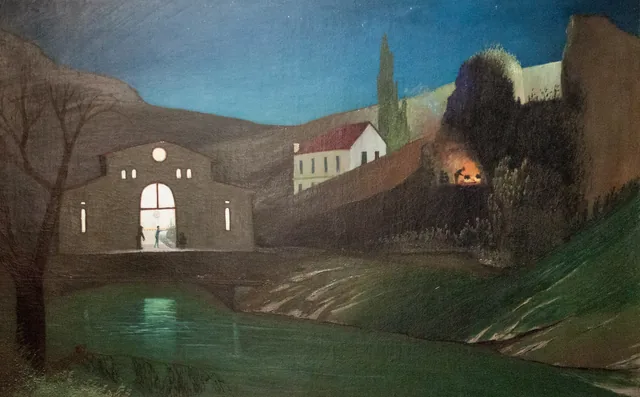 A Usina elétrica de Jajce à noite, Tivadar Csontváry Kosztka