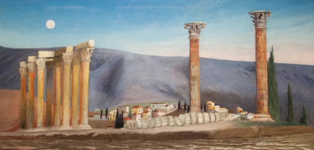 Ruínas do templo de Zeus em Atenas, Tivadar Csontváry Kosztka