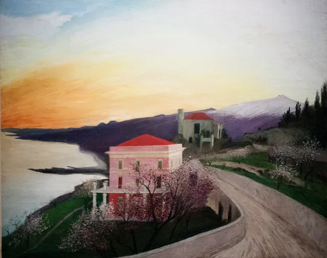 Amendoeiras em flor em Taormina, Tivadar Csontváry Kosztka