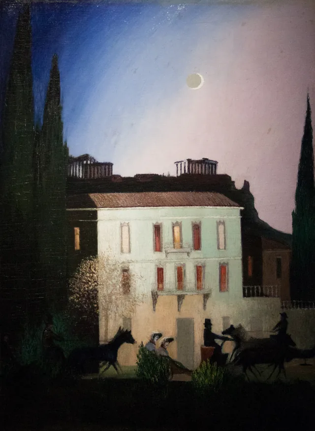 Passeio de caleche na lua nova, em Atenas, Tivadar Csontváry Kosztka