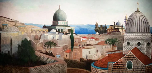 Vista do mar Morto a partir da esplanada do Templo em Jerusalém, Tivadar Csontváry Kosztka