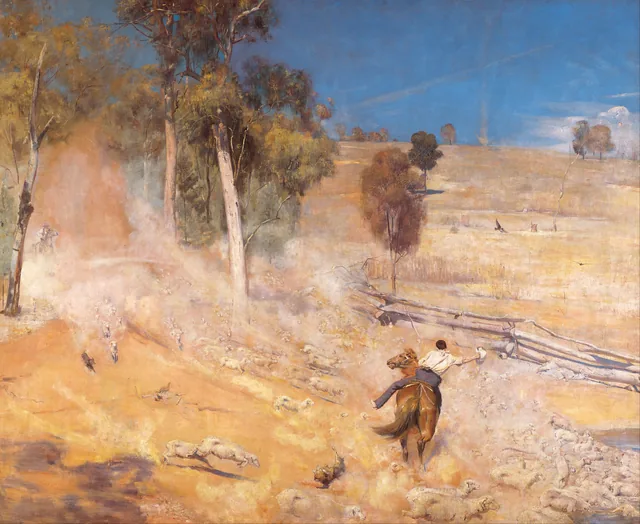 O rebanho escapa!, Tom Roberts