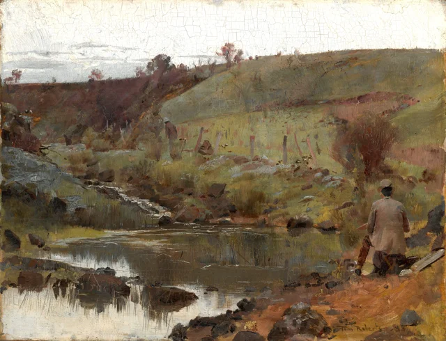 Um dia tranquilo no Darebin Creek, Tom Roberts
