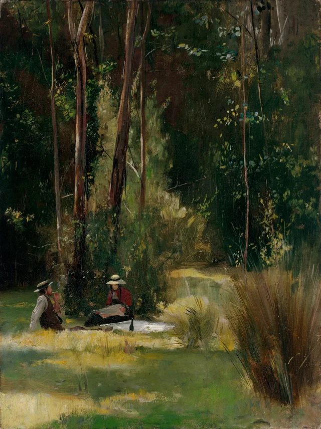 Piquenique de uma tarde de domingo em Box Hill, Tom Roberts
