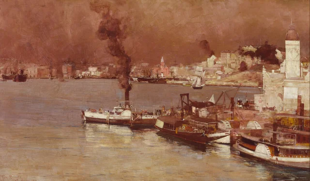 Una mañana de otoño, Milson's Point, Sídney, Tom Roberts