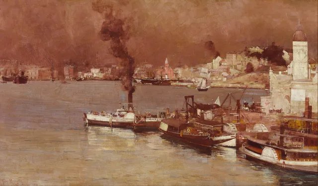 Uma manhã de outono, Milson's Point, Sydney, Tom Roberts