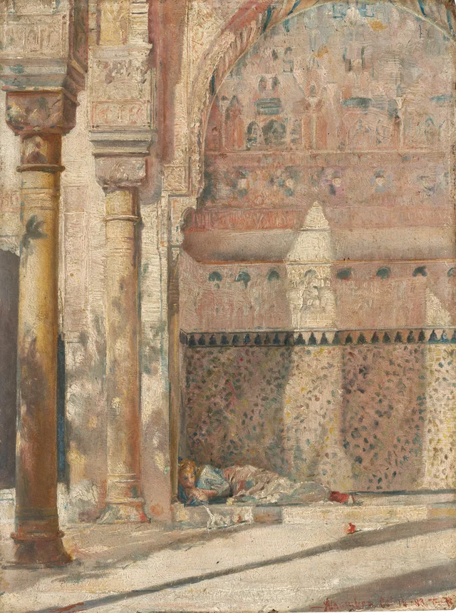 Espreguiçando-se, um canto da Alhambra, Tom Roberts
