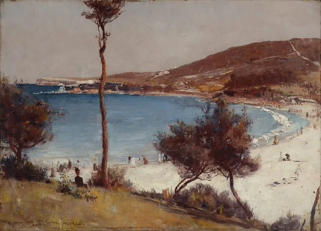 Esboço de férias em Coogee, Tom Roberts