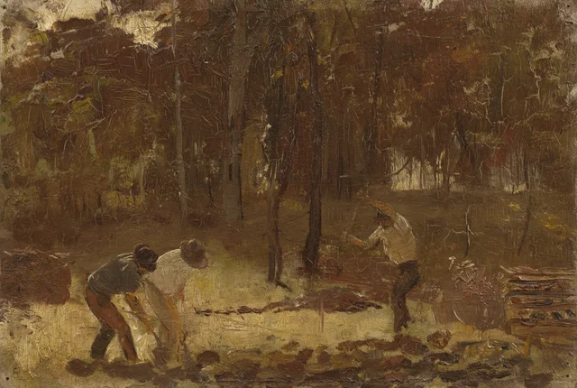 Removiendo la tierra (estudio de composición para «Los carboneros»), Tom Roberts