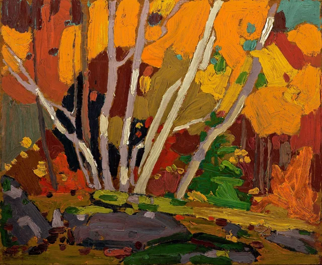 Abedules de otoño, Tom Thomson