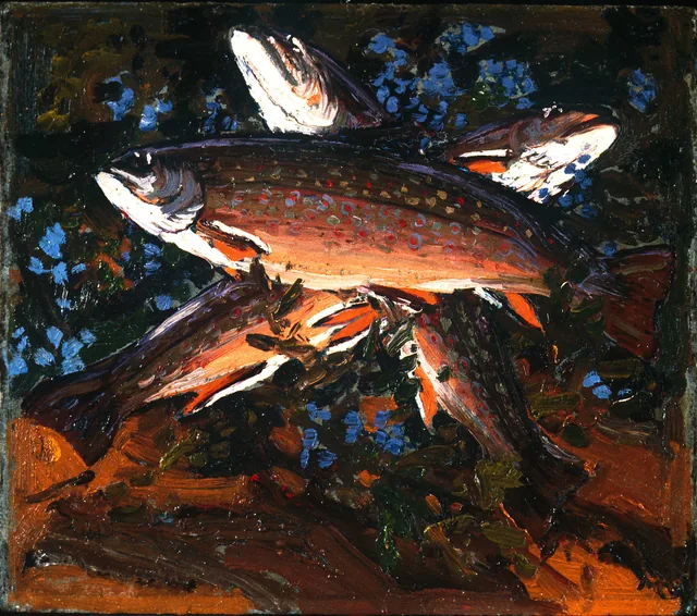 Outono, três trutas, Tom Thomson