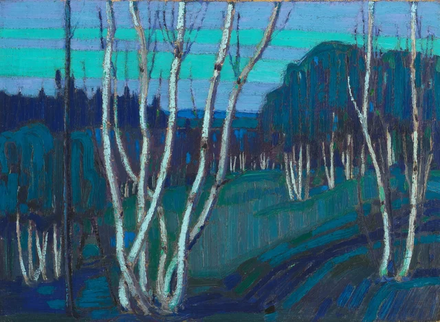 Abedules plateados, Tom Thomson