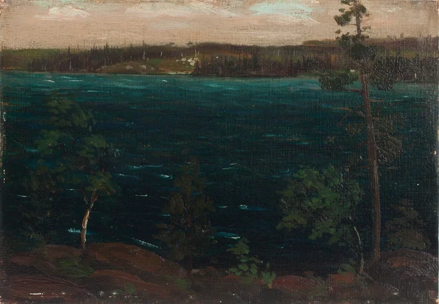O lago Smoke, parque Algonquin