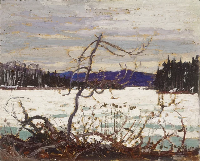 Gelos de primavera, lago Canoe, Tom Thomson