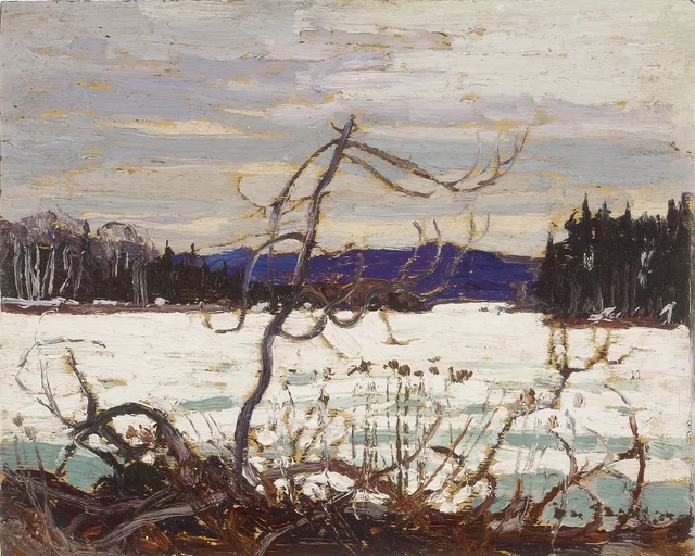 Hielos de primavera, lago Canoe, Tom Thomson
