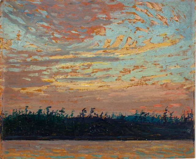 Céu de pôr do sol, Tom Thomson