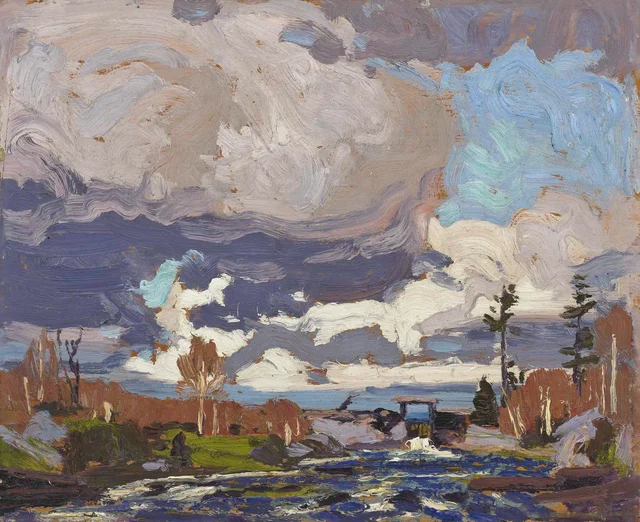 La presa del lago Tea, Tom Thomson