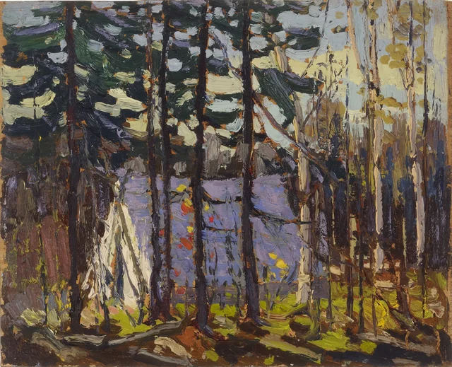 O acampamento do artista, lago Canoe, parque Algonquin, Tom Thomson