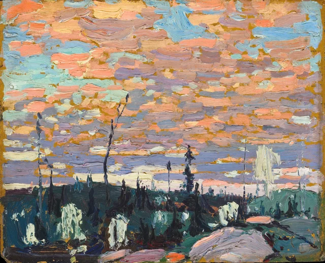Cerejeiras silvestres, primavera, Tom Thomson