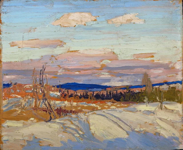 Hiver : esquisse pour « Dans le parc Algonquin », Tom Thomson