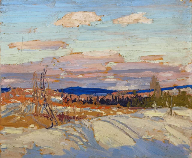 Invierno: boceto para «En el parque Algonquin», Tom Thomson