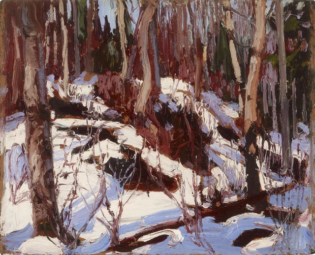 Degelo de inverno na floresta, Tom Thomson