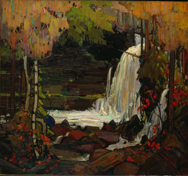 Queda d'água na floresta, Tom Thomson