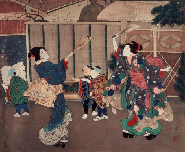 Janeiro: celebrando o Ano Novo, Tsukioka Yoshitoshi
