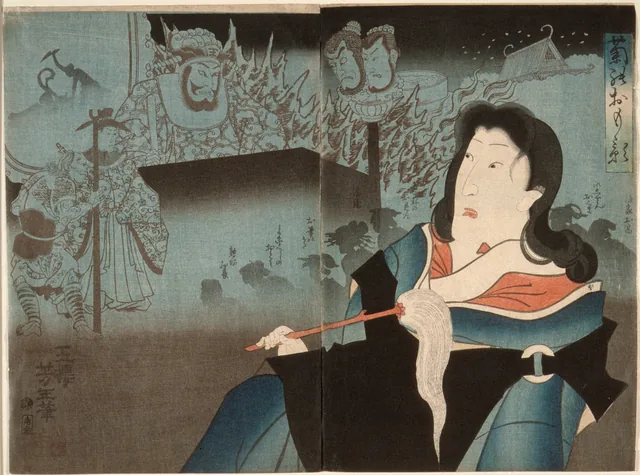 四代目尾上菊五郎追善絵