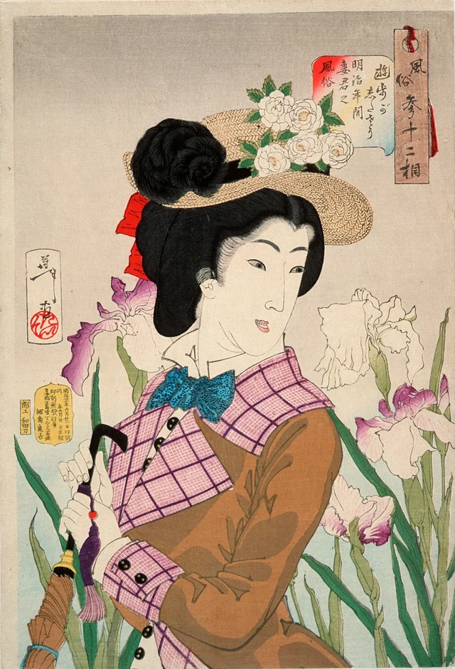 散歩の支度　明治時代の貴人の妻