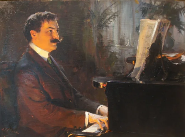 Portrait of the Pianist Llorca, Ulpiano Checa