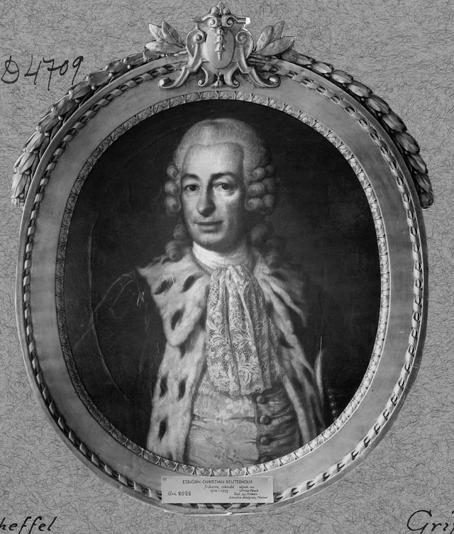 男爵、王国顧問官エスビョルン・クリスティアン・ロイテルホルム（1710-1773）、妻はルンドホルムのマリア・ユレンシェルナ男爵夫人