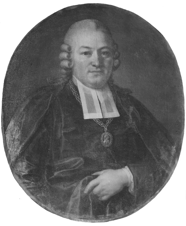 神学博士、宮廷説教師、大聖堂首席司祭ヨハン・ミカエル・ファント（1735-1813）、1780年