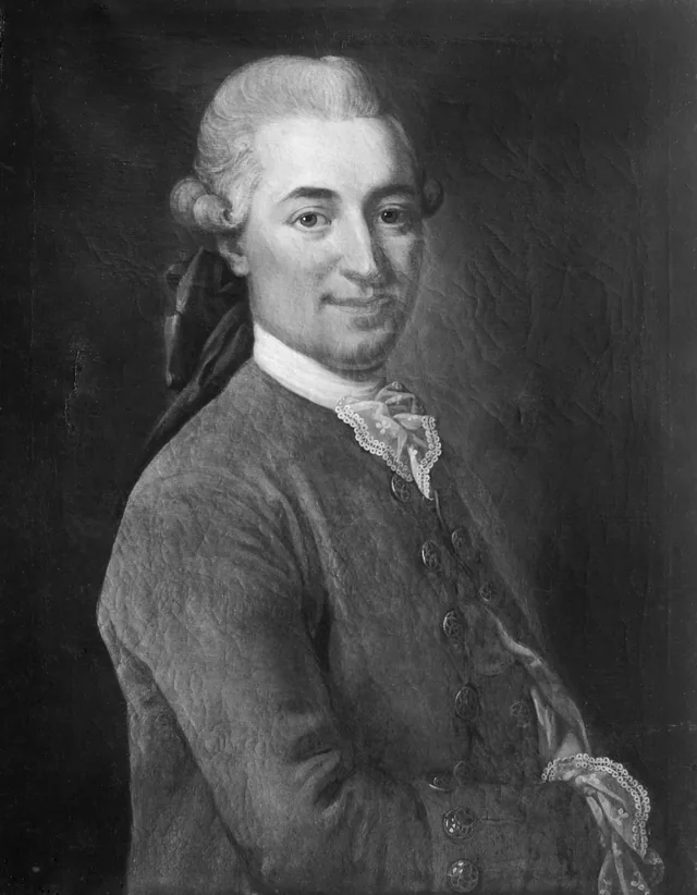 管理官ヨナス・エーベリ（1740年頃生）、妻はフレドリカ・マリア・スヴァン