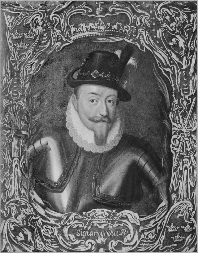 スウェーデン王、ポーランド王ジグムント1世／3世（1566-1632）、妃は1.オーストリアのアンナ、2.オーストリアのコンスタンツェ