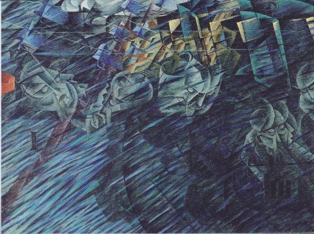 States of Mind II: Those Who Go, Umberto Boccioni