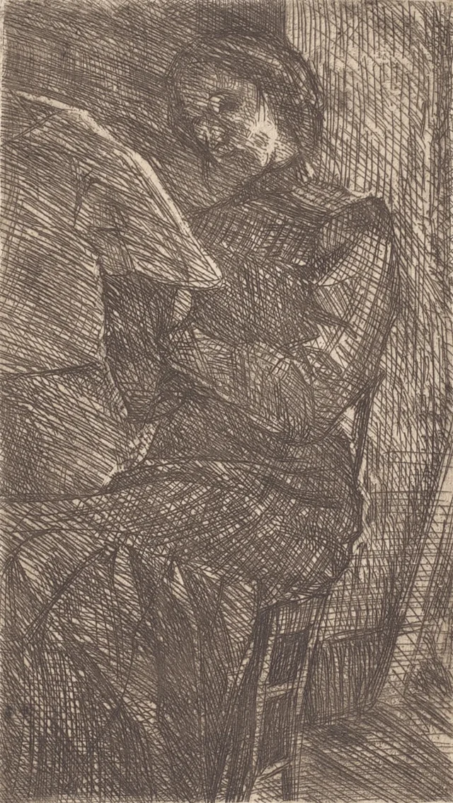 Woman Reading, Umberto Boccioni