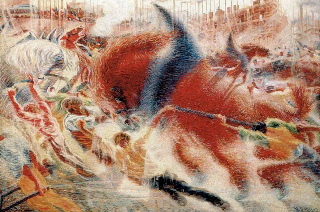 The City Rises, Umberto Boccioni