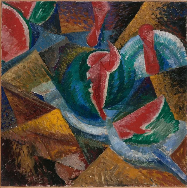 Still Life with Watermelon, Umberto Boccioni